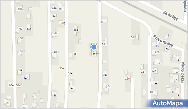 Jejkowice, Poprzeczna, 32, mapa Jejkowice