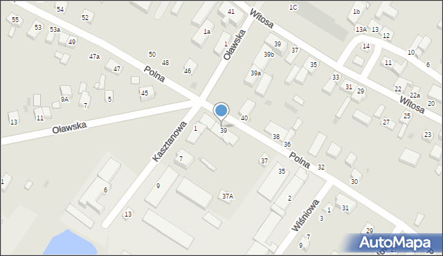 Jelcz-Laskowice, Polna, 41, mapa Jelcz-Laskowice