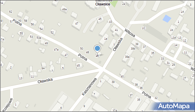 Jelcz-Laskowice, Polna, 46, mapa Jelcz-Laskowice