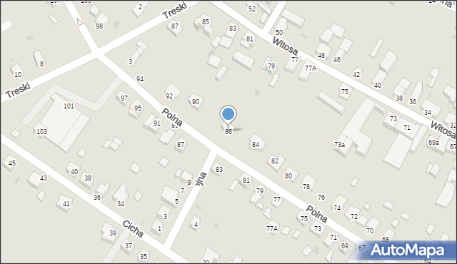 Jelcz-Laskowice, Polna, 86, mapa Jelcz-Laskowice