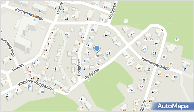 Jelenia Góra, Podgórze, 2B, mapa Jelenia Góra