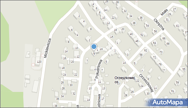 Jelenia Góra, Podleśna, 5, mapa Jelenia Góra