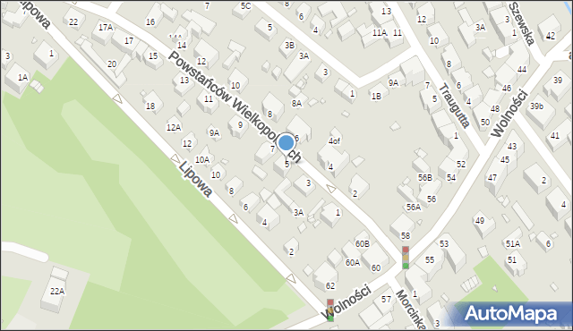 Jelenia Góra, Powstańców Wielkopolskich, 5, mapa Jelenia Góra