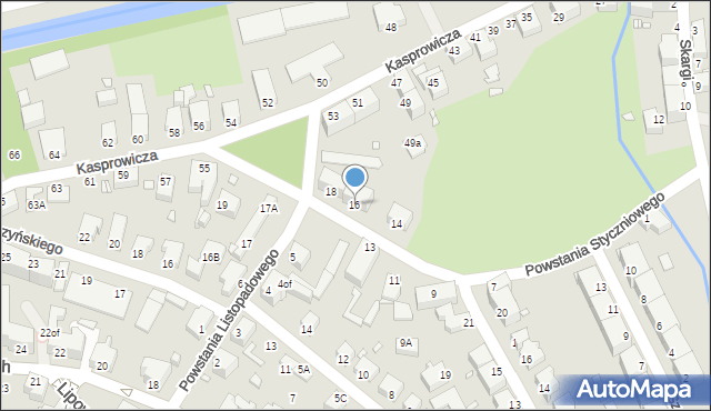 Jelenia Góra, Powstania Styczniowego, 16, mapa Jelenia Góra