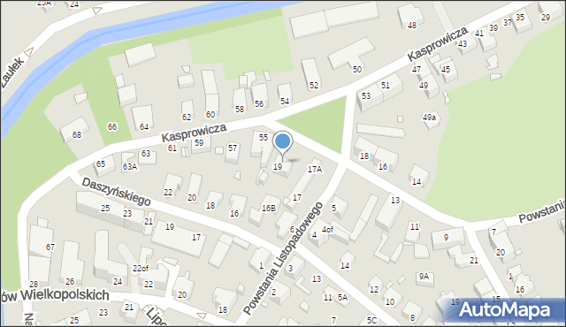 Jelenia Góra, Powstania Styczniowego, 19, mapa Jelenia Góra