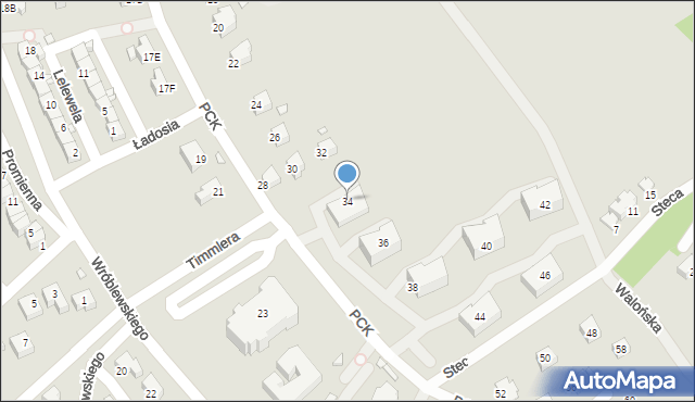 Jelenia Góra, Polskiego Czerwonego Krzyża, 34, mapa Jelenia Góra