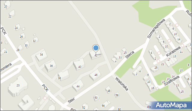 Jelenia Góra, Polskiego Czerwonego Krzyża, 42, mapa Jelenia Góra