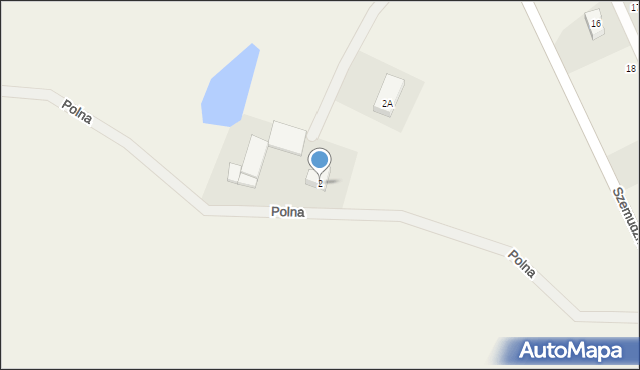 Jeleńska Huta, Polna, 2, mapa Jeleńska Huta