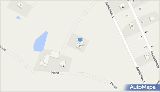 Jeleńska Huta, Polna, 2A, mapa Jeleńska Huta