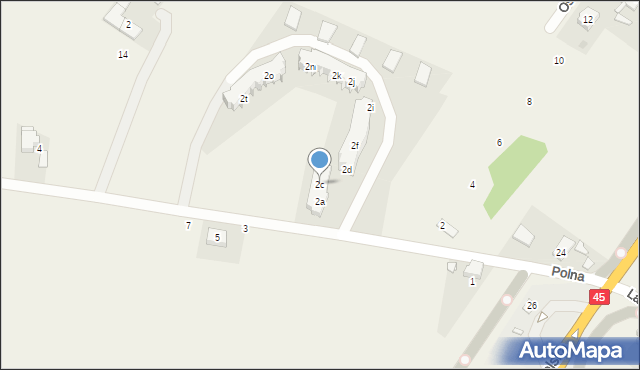 Jełowa, Polna, 2c, mapa Jełowa