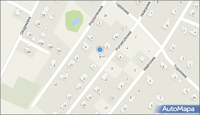 Jerzmanowa, Porzeczkowa, 5, mapa Jerzmanowa