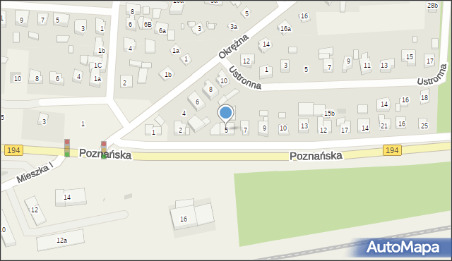 Jerzykowo, Poznańska, 5, mapa Jerzykowo