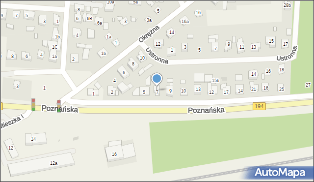 Jerzykowo, Poznańska, 8, mapa Jerzykowo