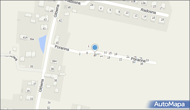 Jeszkowice, Poranna, 10, mapa Jeszkowice