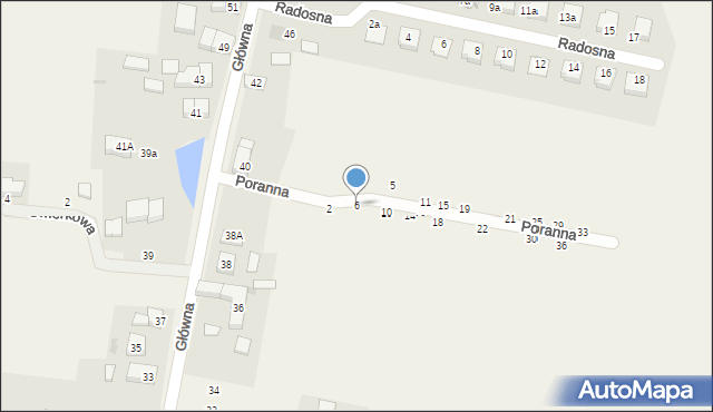 Jeszkowice, Poranna, 6, mapa Jeszkowice