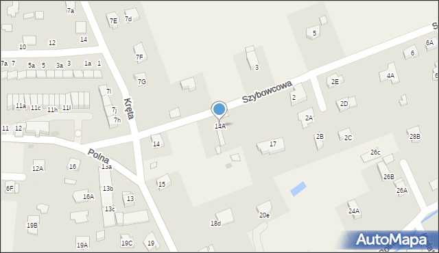 Jeżów Sudecki, Polna, 14A, mapa Jeżów Sudecki