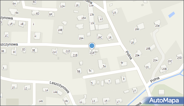 Jeżów Sudecki, Polna, 21A, mapa Jeżów Sudecki