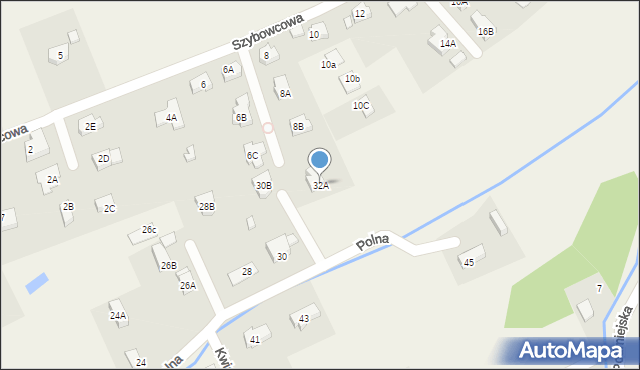 Jeżów Sudecki, Polna, 32A, mapa Jeżów Sudecki