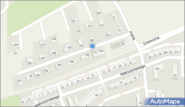 Jeżów Sudecki, Polna, 35ab, mapa Jeżów Sudecki