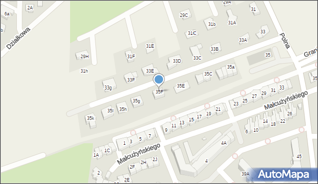 Jeżów Sudecki, Polna, 35F, mapa Jeżów Sudecki