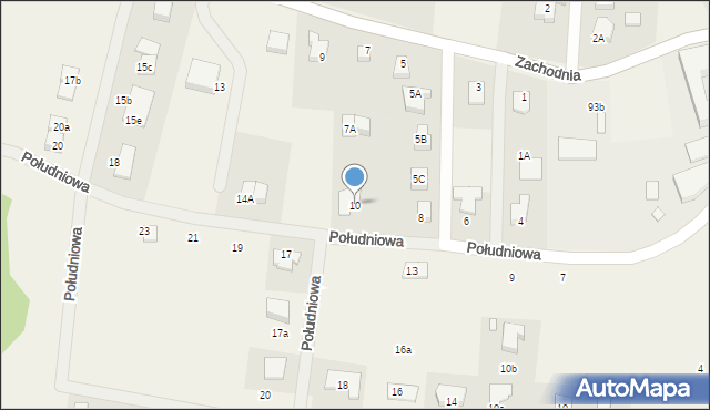 Jeżów Sudecki, Południowa, 10, mapa Jeżów Sudecki