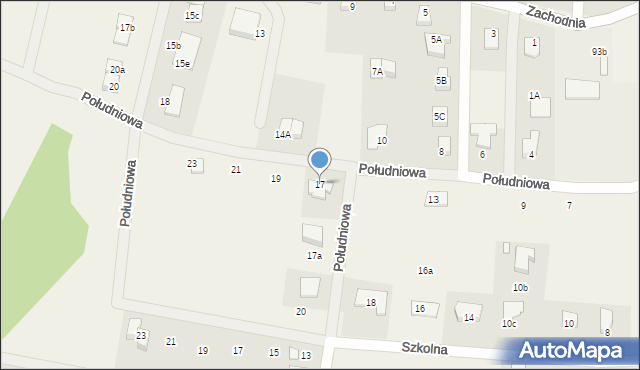 Jeżów Sudecki, Południowa, 17, mapa Jeżów Sudecki