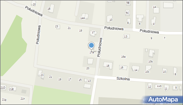 Jeżów Sudecki, Południowa, 17a, mapa Jeżów Sudecki