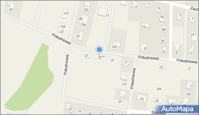Jeżów Sudecki, Południowa, 21, mapa Jeżów Sudecki