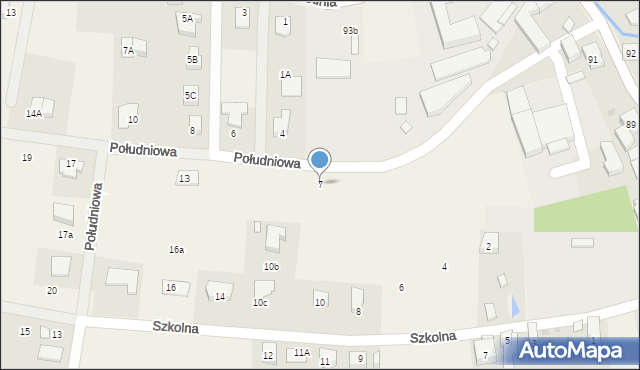 Jeżów Sudecki, Południowa, 7, mapa Jeżów Sudecki