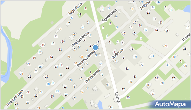 Joachimów-Mogiły, Porzeczkowa, 3, mapa Joachimów-Mogiły