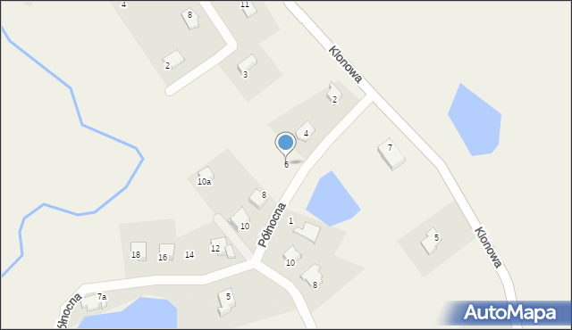 Jonkowo, Północna, 6, mapa Jonkowo