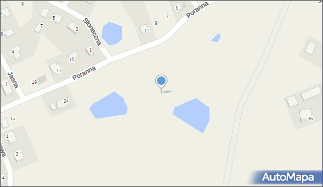 Jonkowo, Poranna, 12a, mapa Jonkowo