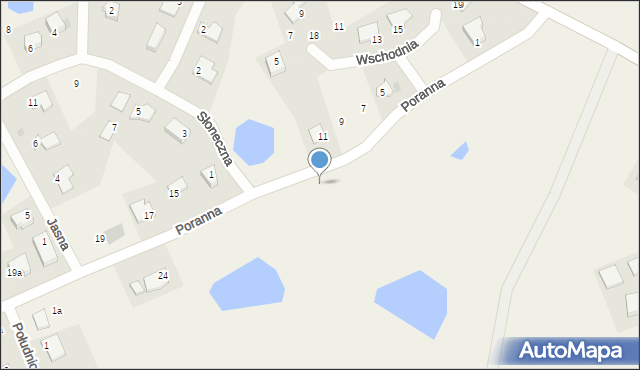 Jonkowo, Poranna, 14e, mapa Jonkowo