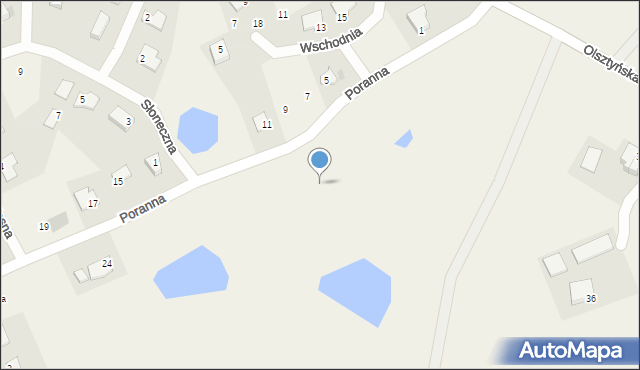 Jonkowo, Poranna, 8d, mapa Jonkowo