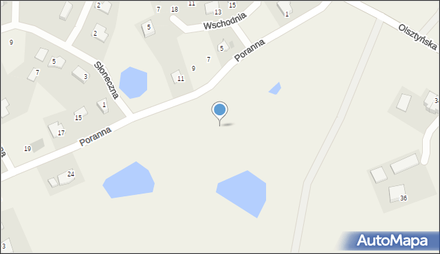 Jonkowo, Poranna, 8e, mapa Jonkowo