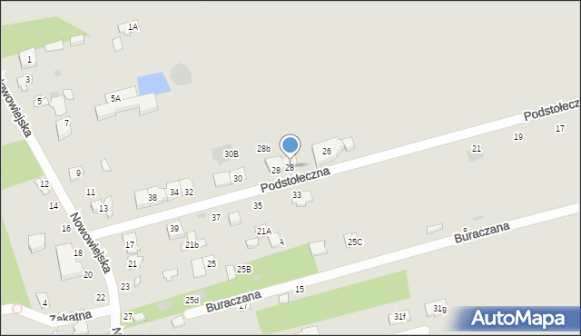 Józefów, Podstołeczna, 28, mapa Józefów