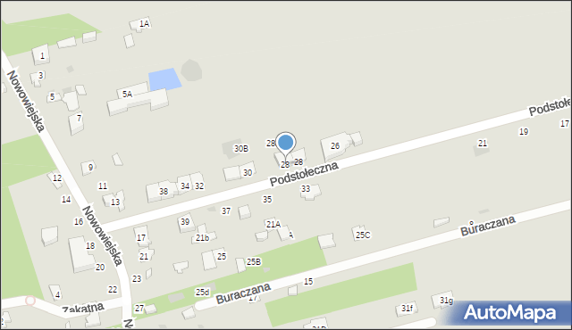 Józefów, Podstołeczna, 28A, mapa Józefów