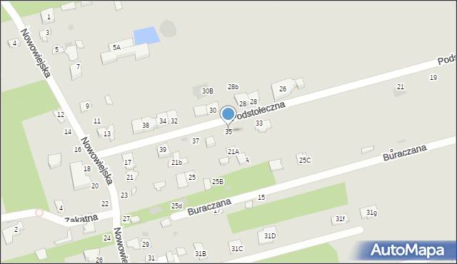 Józefów, Podstołeczna, 35, mapa Józefów