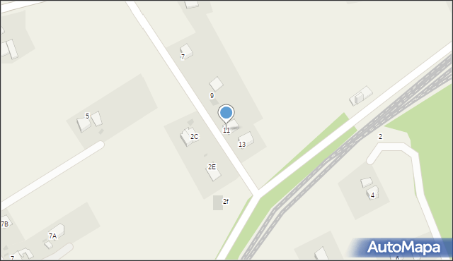 Kaczyce, Podleśna, 11, mapa Kaczyce