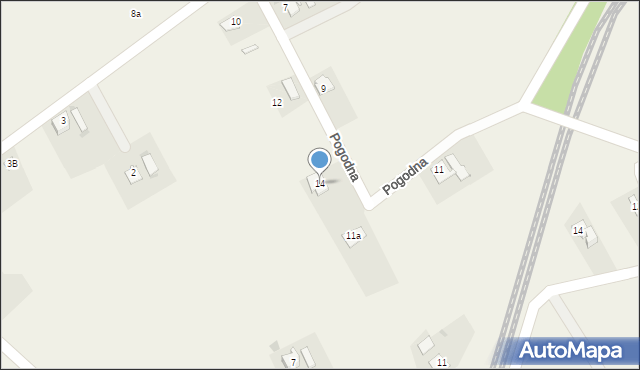 Kaczyce, Pogodna, 14, mapa Kaczyce