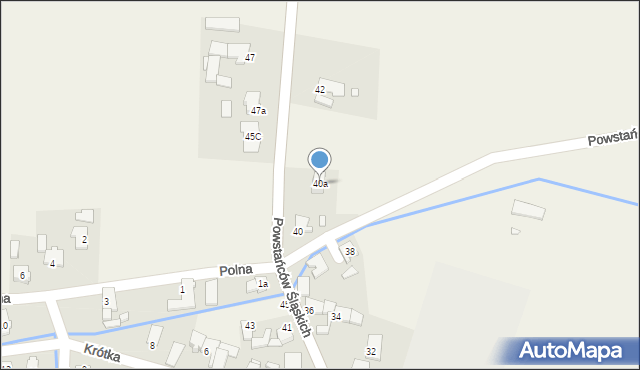 Kadłub, Powstańców Śląskich, 40a, mapa Kadłub