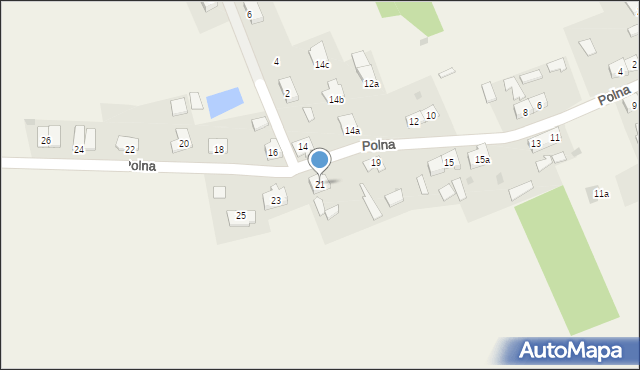 Kajkowo, Polna, 21, mapa Kajkowo