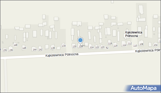 Kąkolewnica, Północna, 128, mapa Kąkolewnica