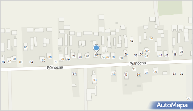 Kąkolewnica, Północna, 66, mapa Kąkolewnica