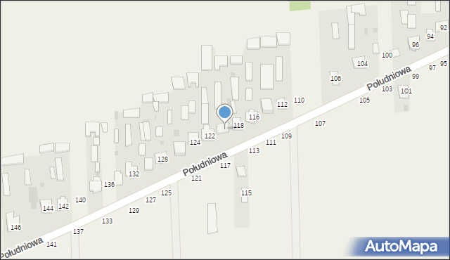 Kąkolewnica, Południowa, 120, mapa Kąkolewnica