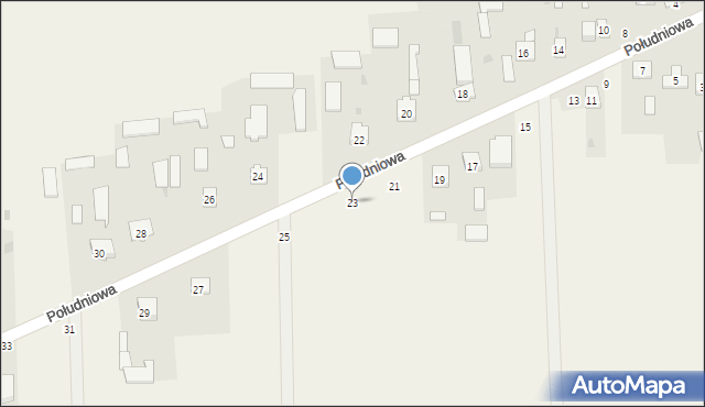 Kąkolewnica, Południowa, 23, mapa Kąkolewnica