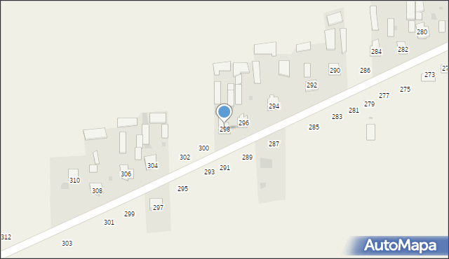 Kąkolewnica, Południowa, 298, mapa Kąkolewnica