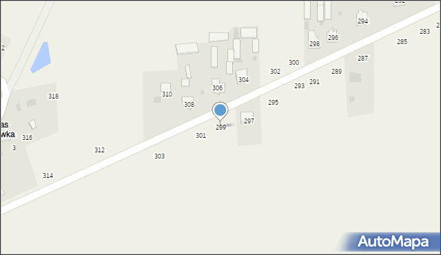 Kąkolewnica, Południowa, 299, mapa Kąkolewnica