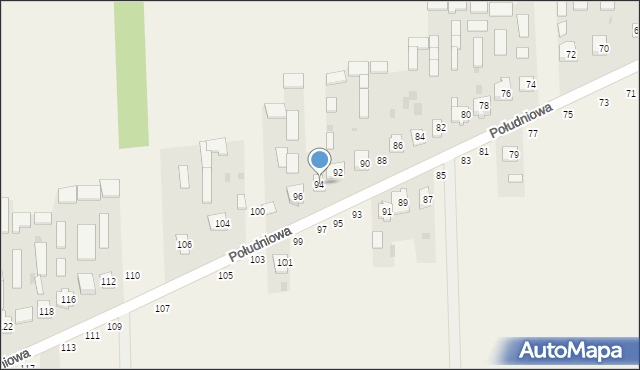 Kąkolewnica, Południowa, 94, mapa Kąkolewnica