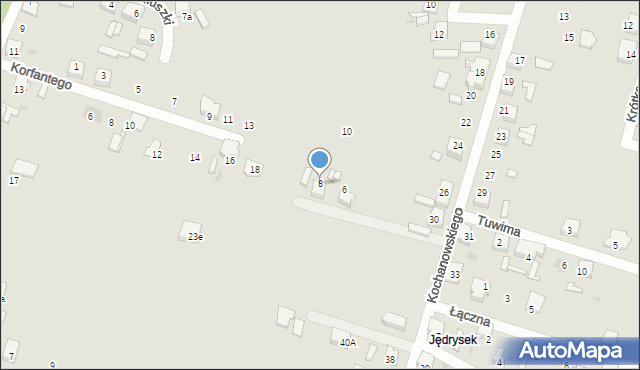 Kalety, Polskiego Czerwonego Krzyża, 8, mapa Kalety